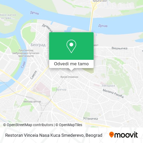 Restoran Vinceia Nasa Kuca Smederevo mapa