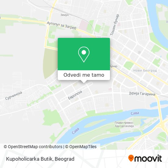 Kupoholicarka Butik mapa