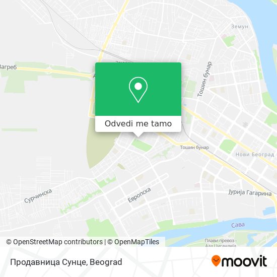 Продавница Сунце mapa