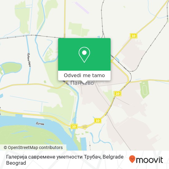 Галерија савремене уметности Трубач mapa