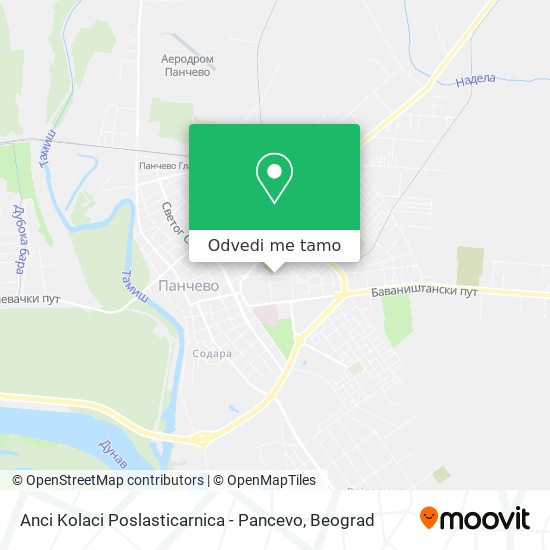 Anci Kolaci Poslasticarnica - Pancevo mapa