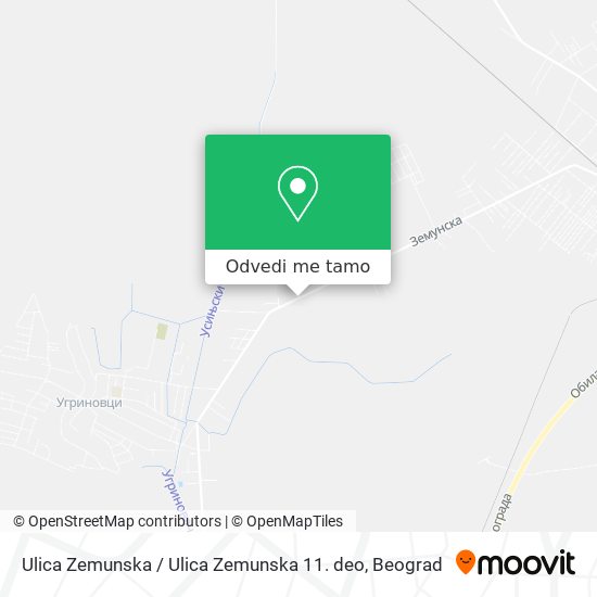 Ulica Zemunska / Ulica Zemunska 11. deo mapa