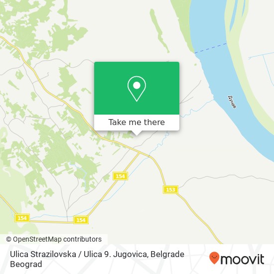 Ulica Strazilovska / Ulica 9. Jugovica mapa