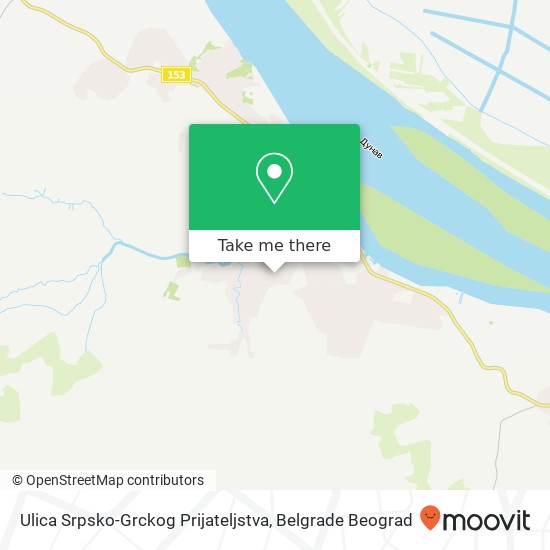 Ulica Srpsko-Grckog Prijateljstva mapa