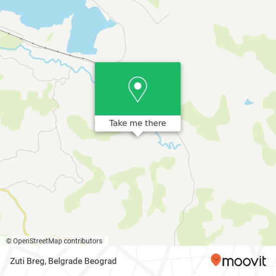 Zuti Breg mapa