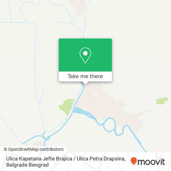 Ulica Kapetana Jefte Brajica / Ulica Petra Drapsina mapa