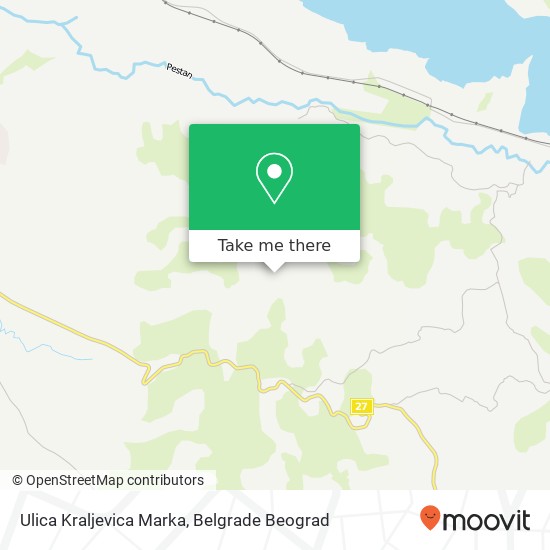 Ulica Kraljevica Marka mapa