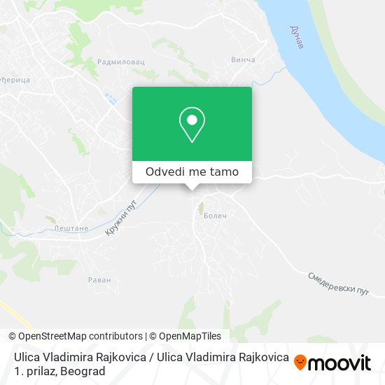 Ulica Vladimira Rajkovica / Ulica Vladimira Rajkovica 1. prilaz mapa