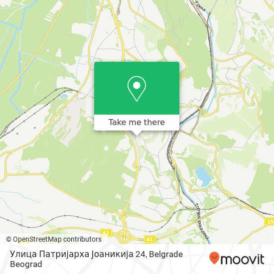 Улица Патријарха Јоаникија 24 mapa