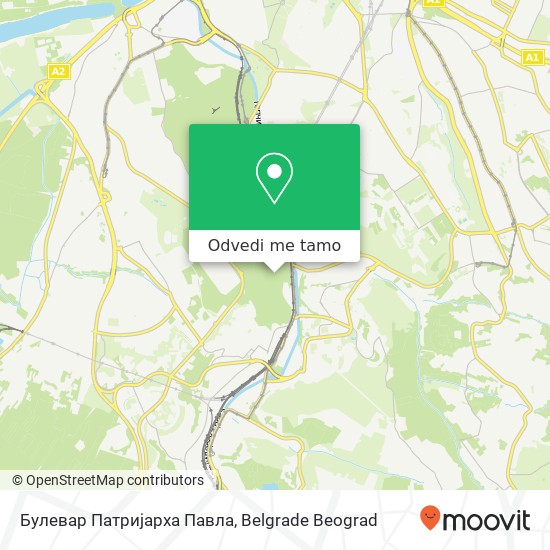 Булевар Патријарха Павла mapa