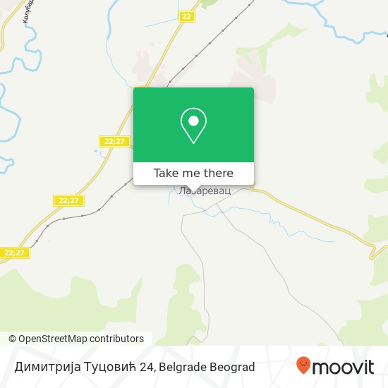 Димитрија Туцовић 24 mapa