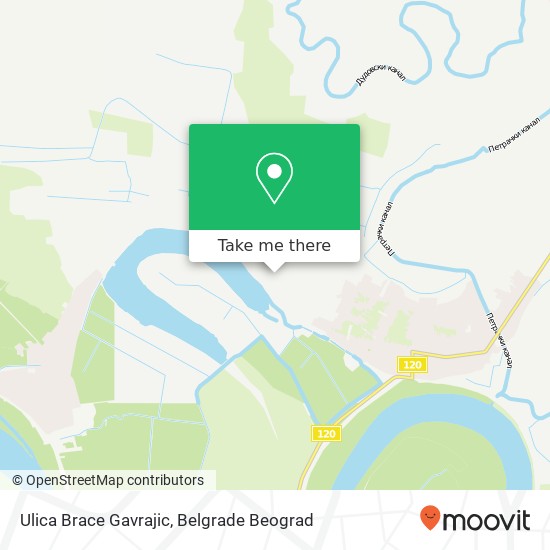 Ulica Brace Gavrajic mapa