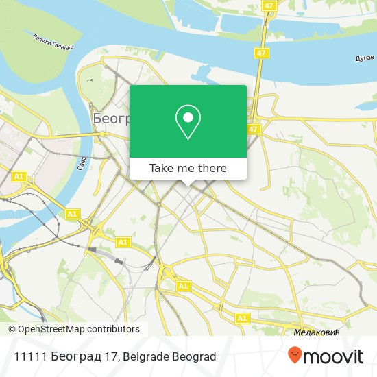 11111 Београд 17 mapa