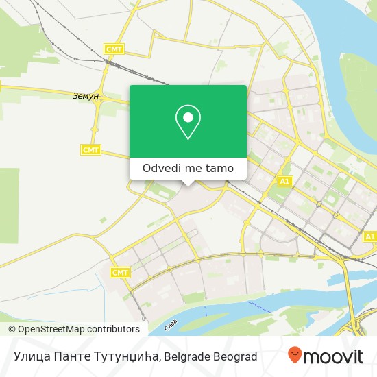 Улица Панте Тутунџића mapa