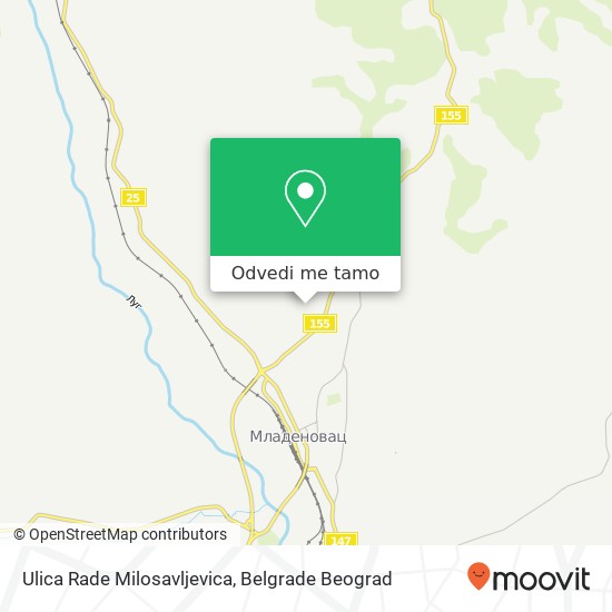 Ulica Rade Milosavljevica mapa