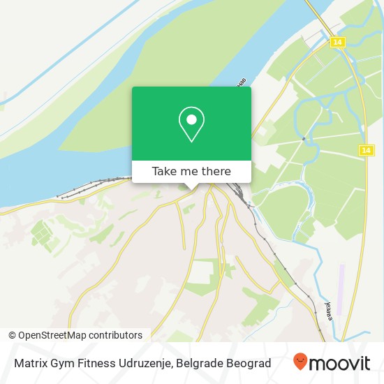 Matrix Gym Fitness Udruzenje mapa