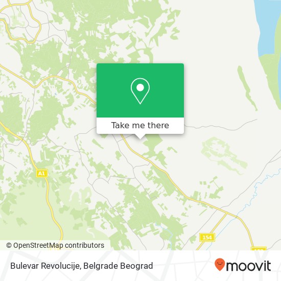 Bulevar Revolucije mapa