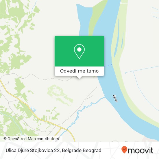 Ulica Djure Stojkovica 22 mapa