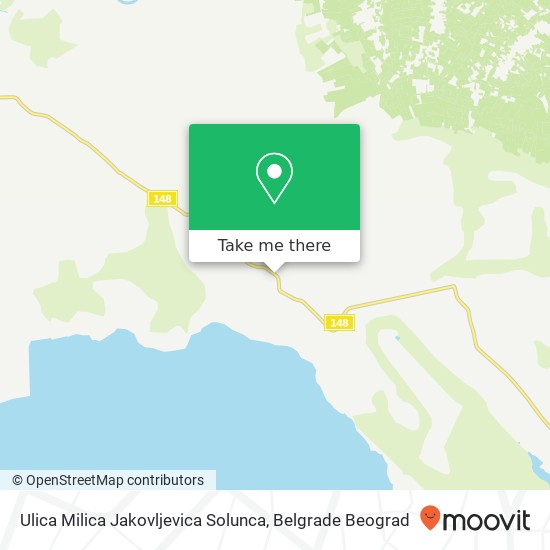 Ulica Milica Jakovljevica Solunca mapa