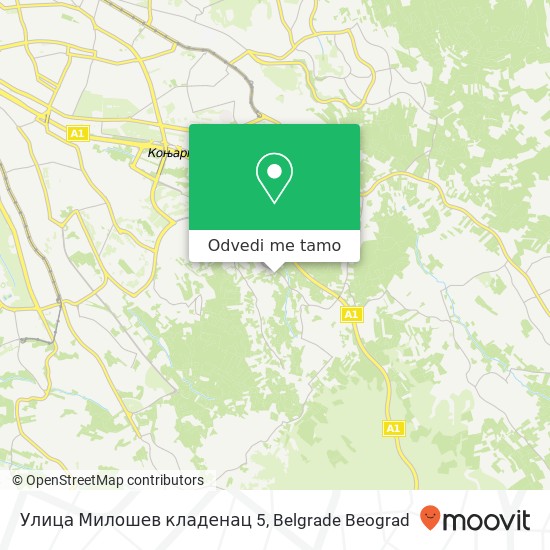 Улица Милошев кладенац 5 mapa