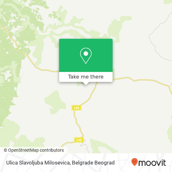 Ulica Slavoljuba Milosevica mapa