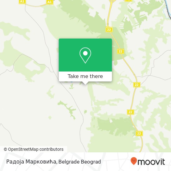 Радоја Марковића mapa