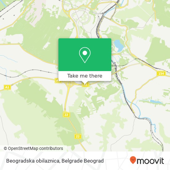 Beogradska obilaznica mapa