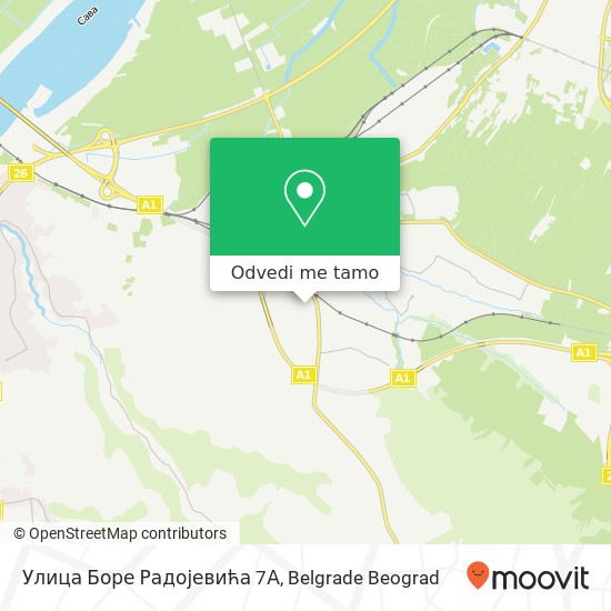 Улица Боре Радојевића 7А mapa