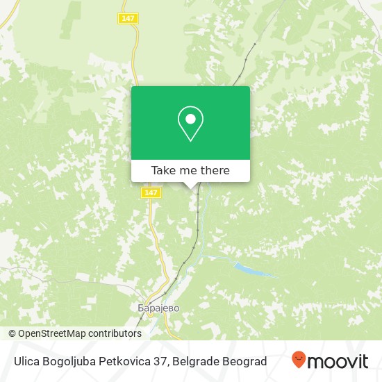 Ulica Bogoljuba Petkovica 37 mapa