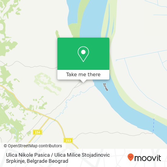 Ulica Nikole Pasica / Ulica Milice Stojadinovic Srpkinje mapa