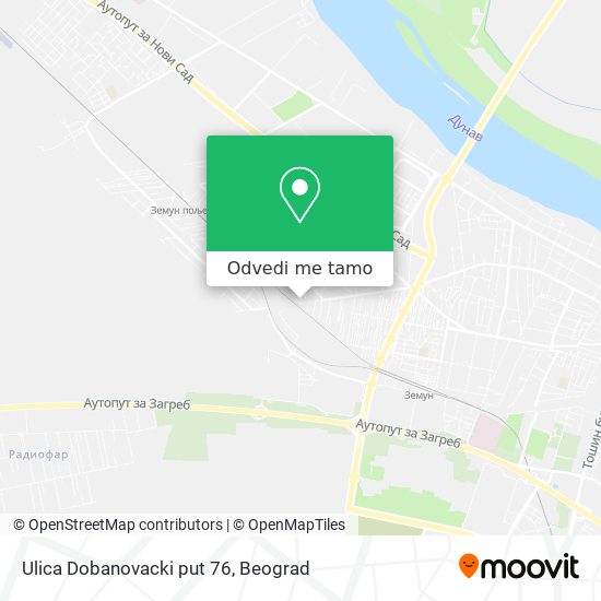Ulica Dobanovacki put 76 mapa