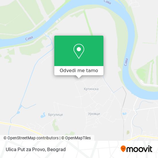 Ulica Put za Provo mapa