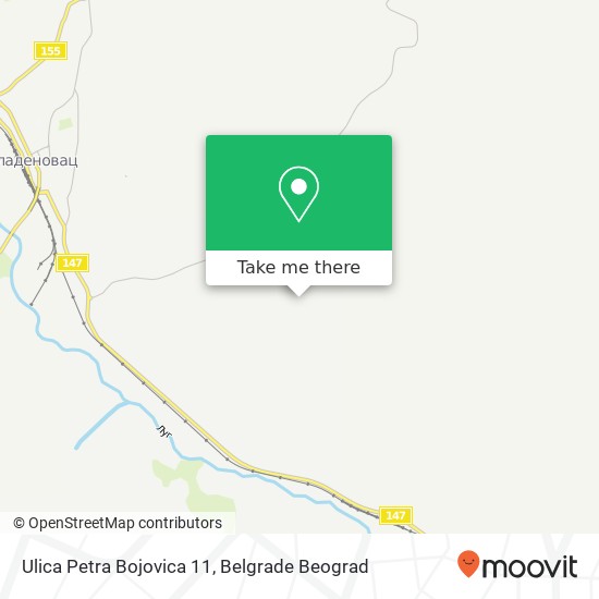 Ulica Petra Bojovica 11 mapa