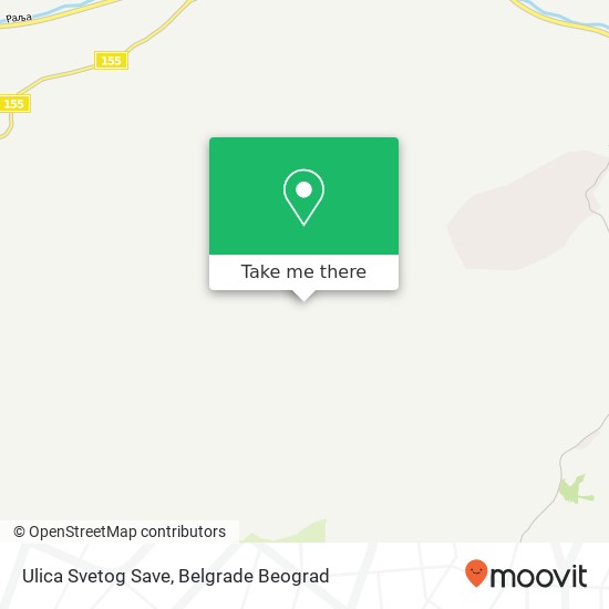 Ulica Svetog Save mapa