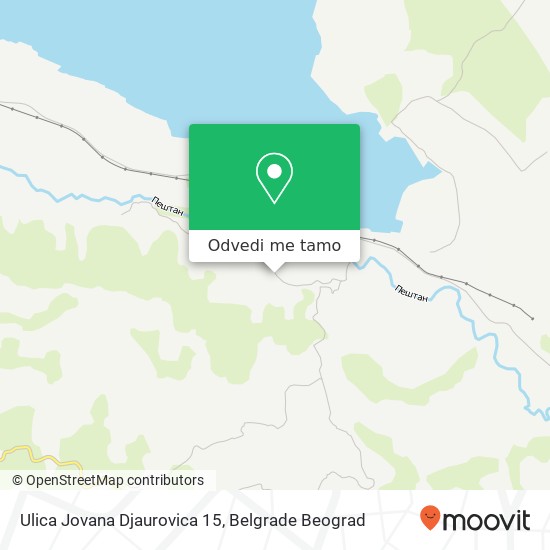 Ulica Jovana Djaurovica 15 mapa