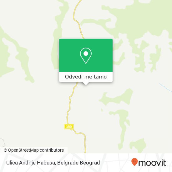 Ulica Andrije Habusa mapa