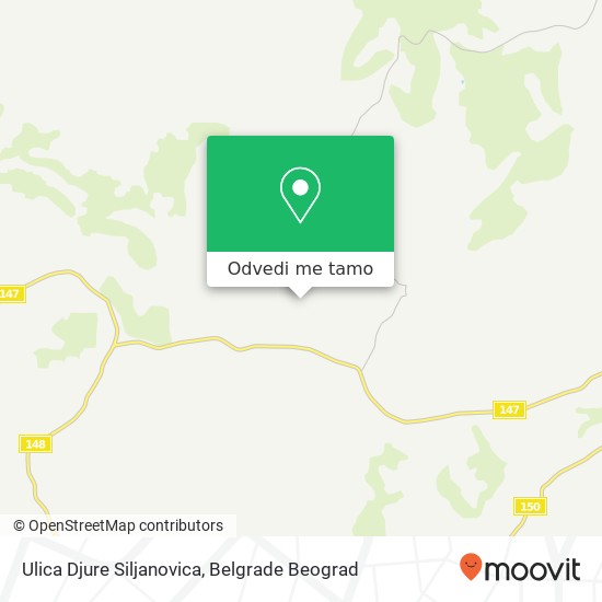 Ulica Djure Siljanovica mapa