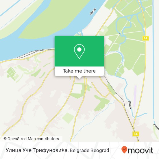 Улица Уче Трифуновића mapa