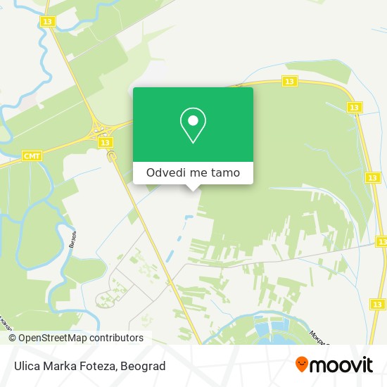 Ulica Marka Foteza mapa