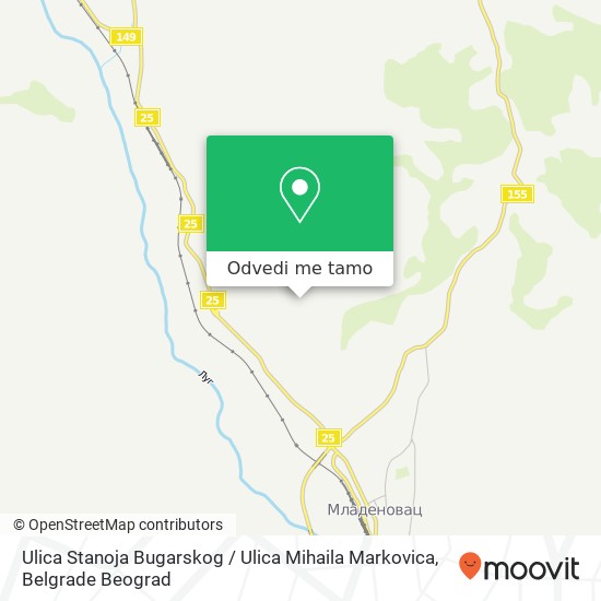 Ulica Stanoja Bugarskog / Ulica Mihaila Markovica mapa