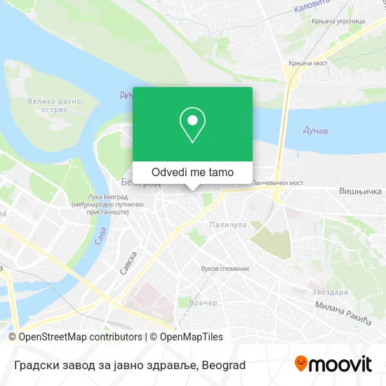 Градски завод за јавно здравље mapa