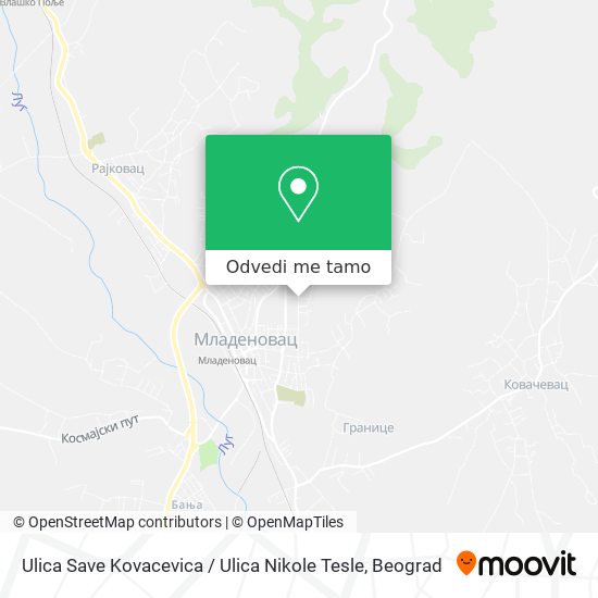 Ulica Save Kovacevica / Ulica Nikole Tesle mapa