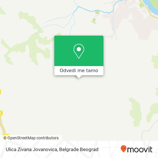 Ulica Zivana Jovanovica mapa