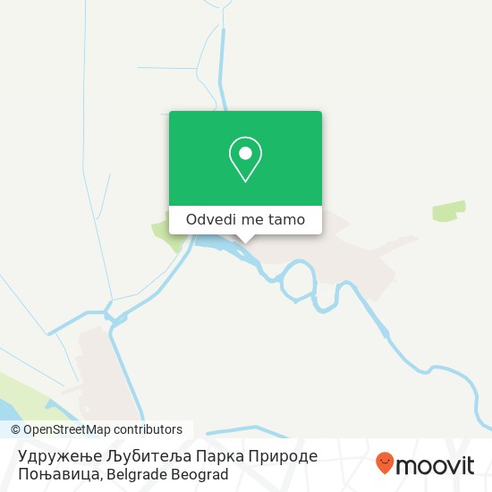 Удружење Љубитеља Парка Природе Поњавица mapa