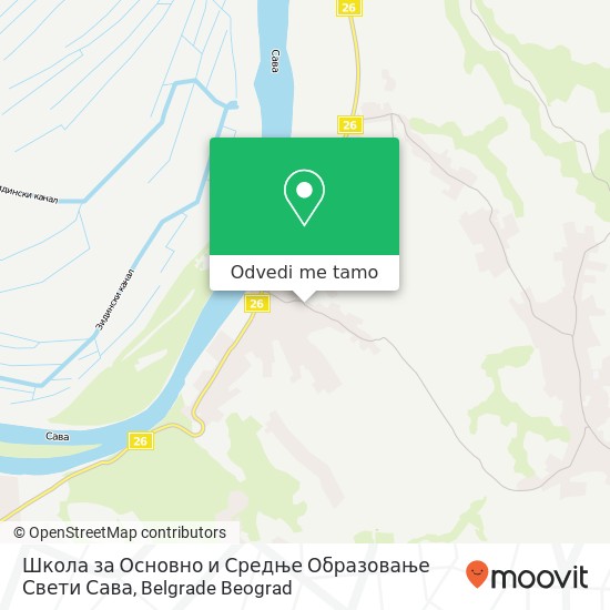 Школа за Основно и Средње Образовање Свети Сава mapa