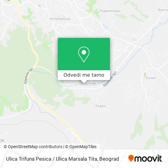 Ulica Trifuna Pesica / Ulica Marsala Tita mapa