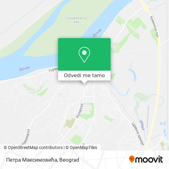 Петра Максимовића mapa