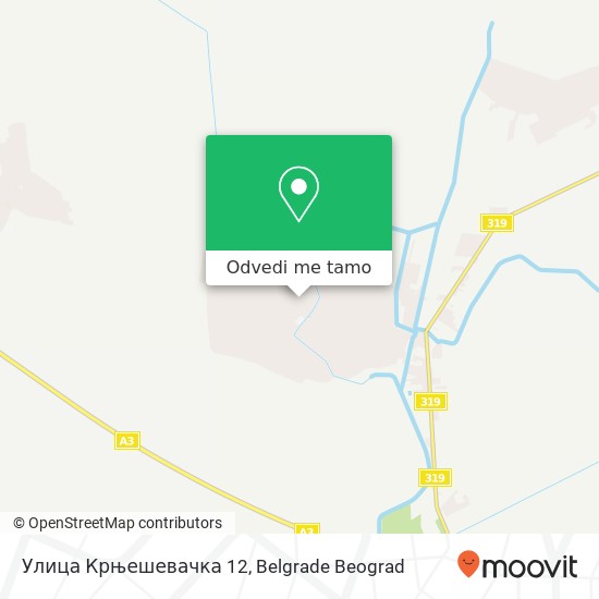 Улица Крњешевачка 12 mapa