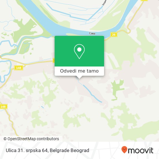 Ulica 31. srpska 64 mapa