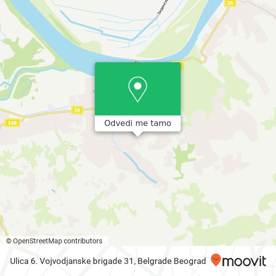 Ulica 6. Vojvodjanske brigade 31 mapa